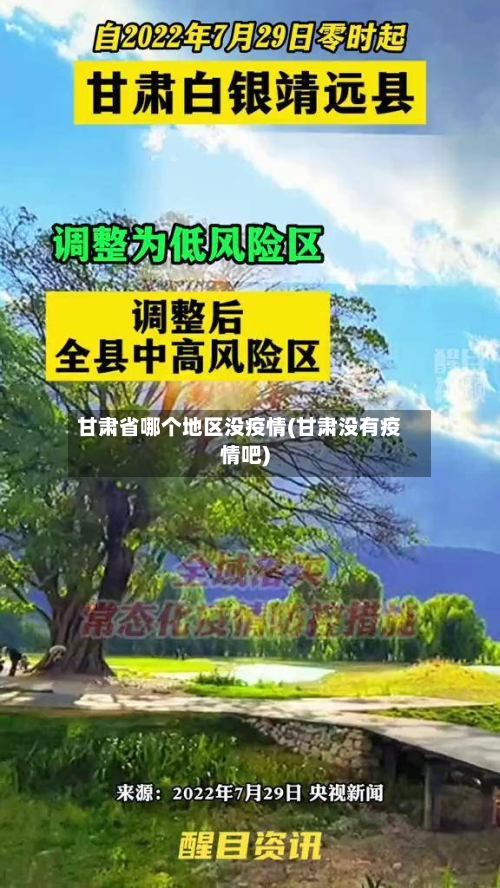 甘肃省哪个地区没疫情(甘肃没有疫情吧)-第2张图片
