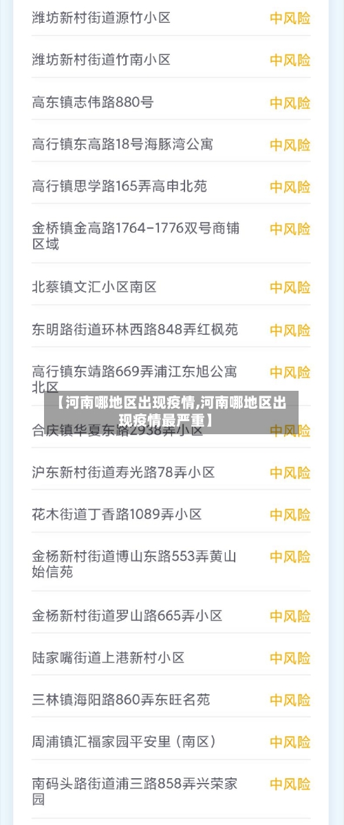 【河南哪地区出现疫情,河南哪地区出现疫情最严重】-第2张图片