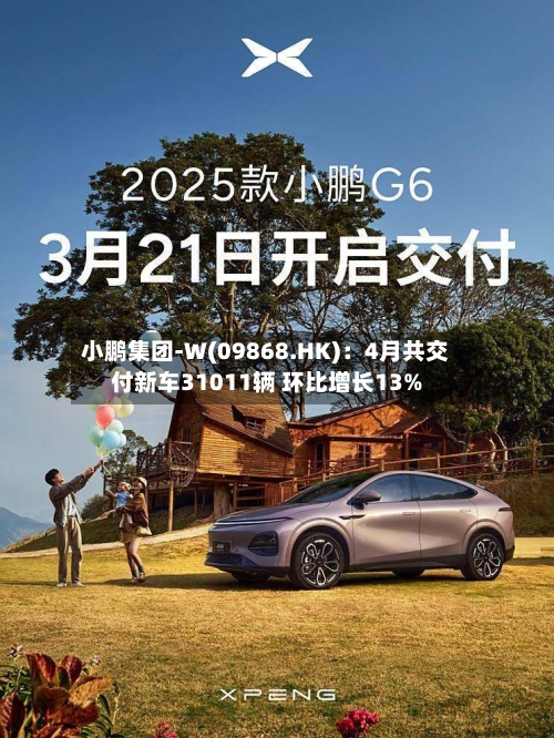 小鹏集团-W(09868.HK)：4月共交付新车31011辆 环比增长13%-第2张图片