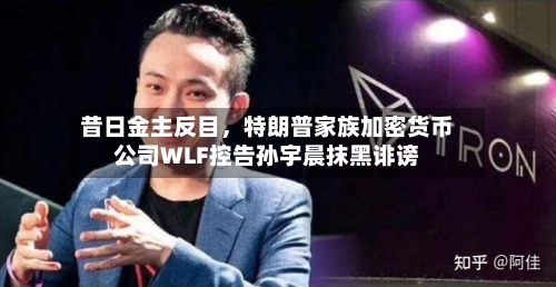 昔日金主反目	，特朗普家族加密货币公司WLF控告孙宇晨抹黑诽谤-第2张图片