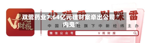 双鹭药业7.64亿元理财案牵出公司“内鬼”-第2张图片
