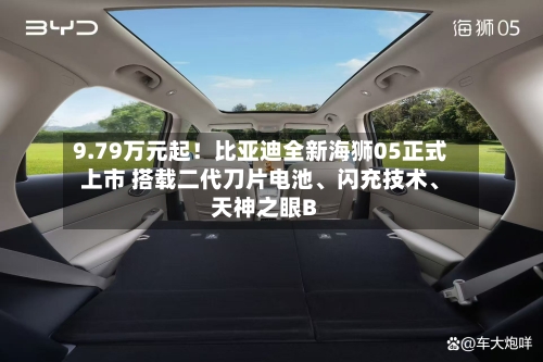9.79万元起！比亚迪全新海狮05正式上市 搭载二代刀片电池	、闪充技术、天神之眼B-第2张图片