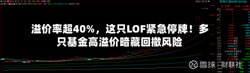 溢价率超40%，这只LOF紧急停牌！多只基金高溢价暗藏回撤风险-第2张图片