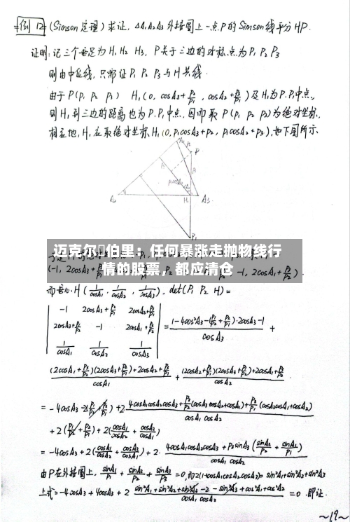 迈克尔・伯里：任何暴涨走抛物线行情的股票，都应清仓-第2张图片