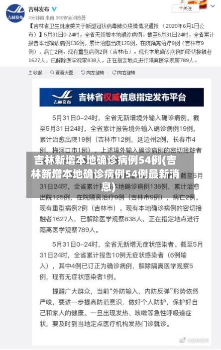 吉林新增本地确诊病例54例(吉林新增本地确诊病例54例最新消息)-第2张图片