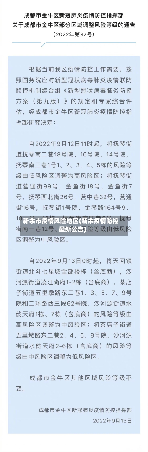 新余市疫情风险地区(新余疫情防控最新公告)-第2张图片