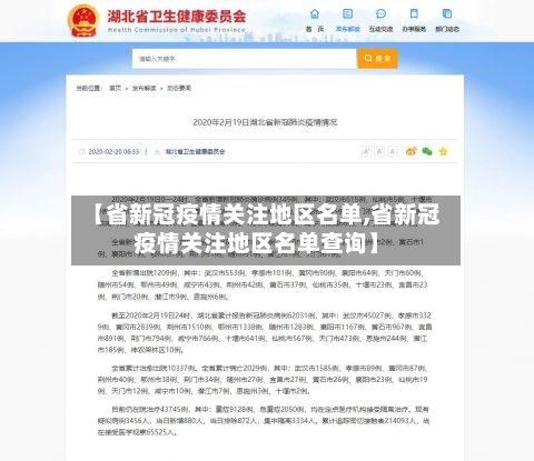 【省新冠疫情关注地区名单,省新冠疫情关注地区名单查询】-第2张图片