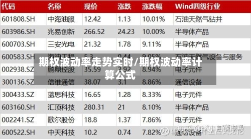 期权波动率走势实时/期权波动率计算公式-第2张图片