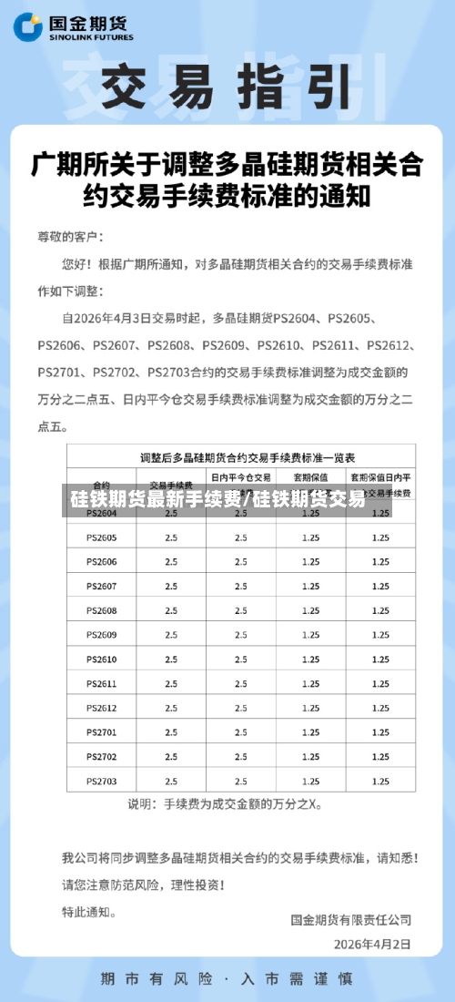 硅铁期货最新手续费/硅铁期货交易