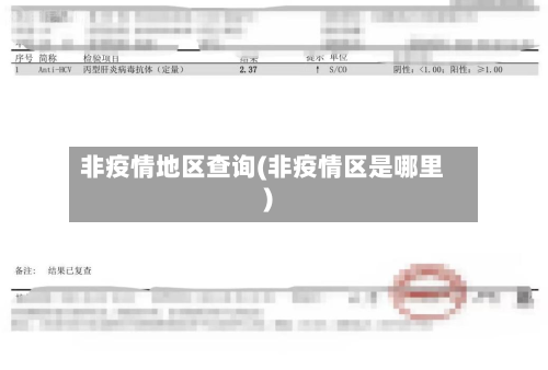 非疫情地区查询(非疫情区是哪里)-第2张图片