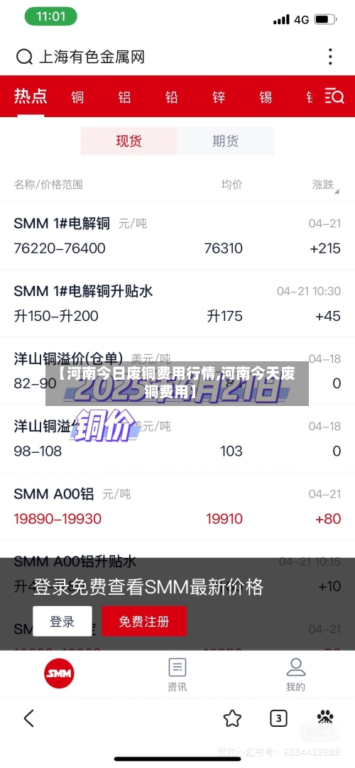 【河南今日废铜费用行情,河南今天废铜费用】