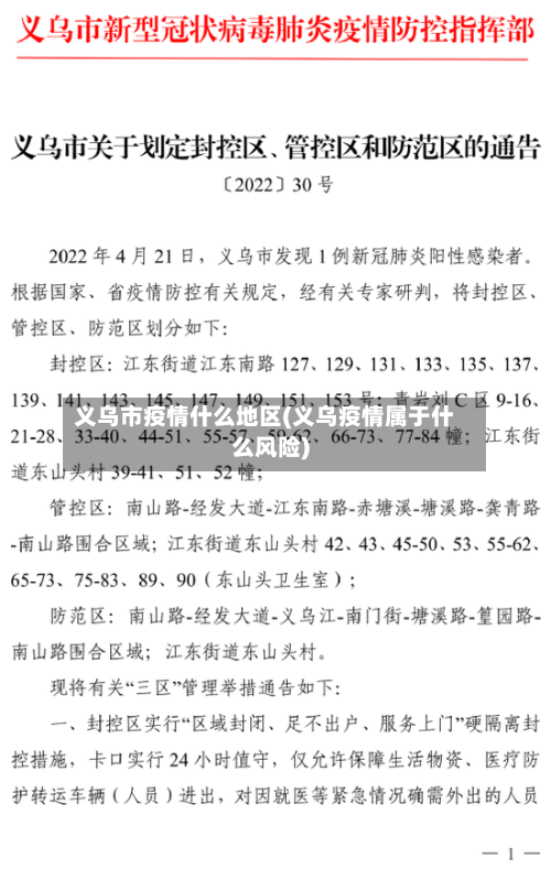义乌市疫情什么地区(义乌疫情属于什么风险)-第2张图片