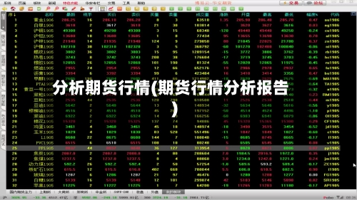 分析期货行情(期货行情分析报告)-第2张图片