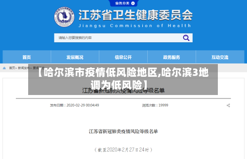 【哈尔滨市疫情低风险地区,哈尔滨3地调为低风险】-第2张图片